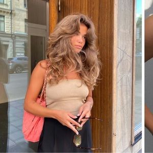 NWT Djerf Avenue Tube Top Toffee